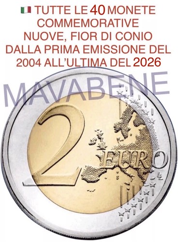 Tutte monete 2 euro - monete,